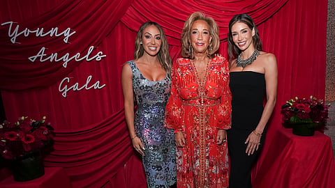 Melissa Gorga, Denise Rich, and Bianca Peters at the 2026 Young Angels Gala