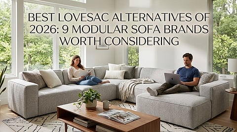 a modular sofa similar to the Lovesac Sactional