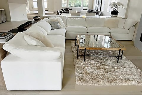 white modular cloud sectional sofas