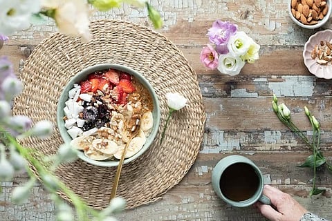 a healthy smoothie bowl