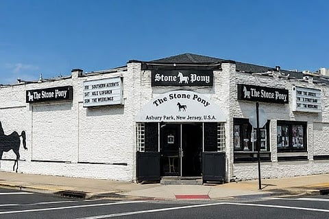 the iconic Stone Pony music venue located in Asbury Park, New Jersey