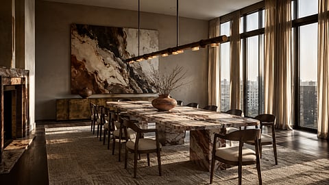  a luxury dining room