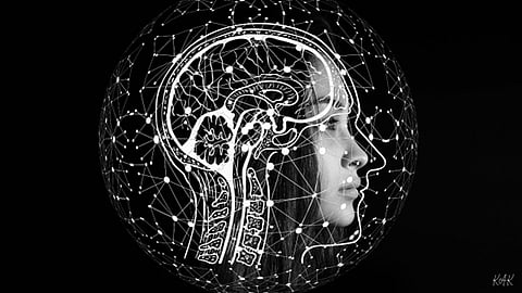 a digital brain sketch