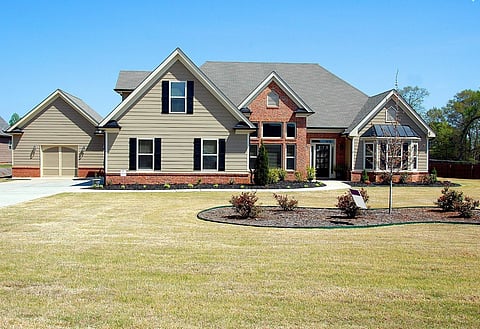 a two-story residential home