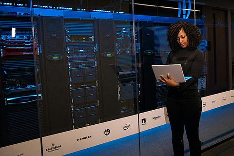 a data center filled with server racks