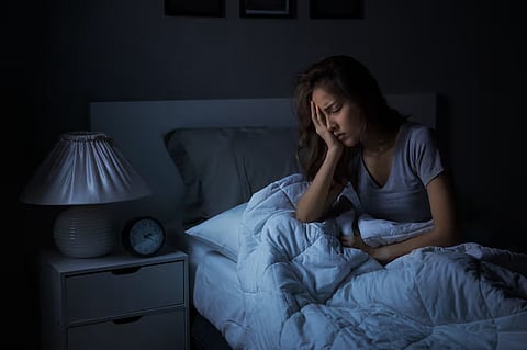 a concept of insomnia or sleep deprivation