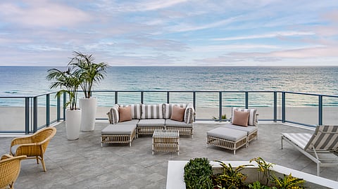 Cadillac Suite Terrace with an ocean view at Cadillac Hotel & Beach Club
