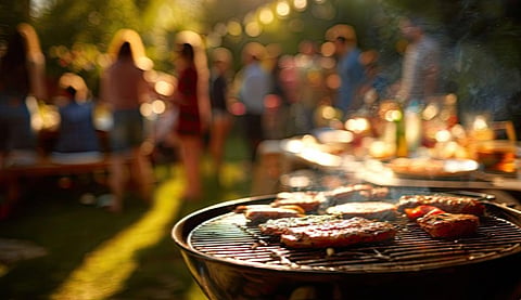 festive outdoor scene