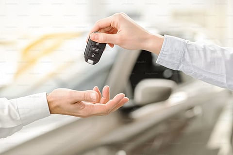 a car rental handover