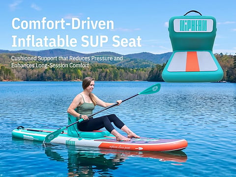 a Niphean inflatable stand-up paddle board set
