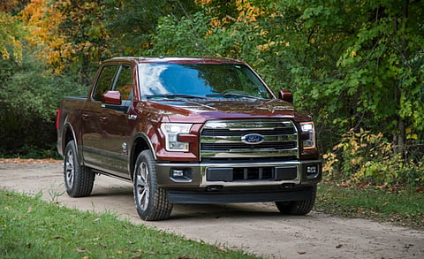 2017 Ford F-150 King Ranch is finished in a two-tone Bronze Fire and Caribou paint scheme