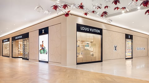 Exterior of Louis Vuitton's new Oakridge Park store in Vancouver