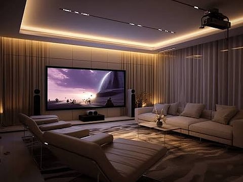 a luxury home living room interior