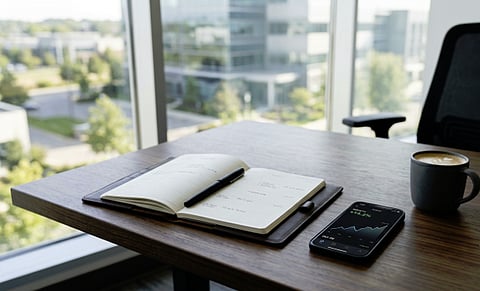 an office desk 