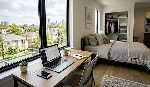 modern studio apartment