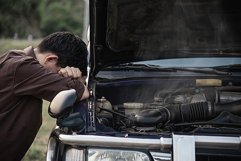 a car breakdown scenario