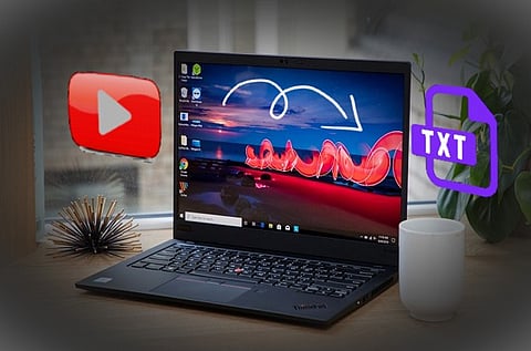 Laptop on a desk
