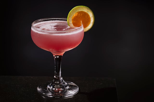 Floral Arrangement Martini served at Jaywalker in Brooklyn