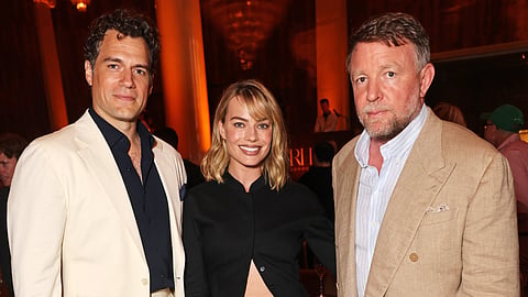Henry Cavill, Margot Robbie and Guy Ritchie at the RH London, The Gallery in Mayfair preview