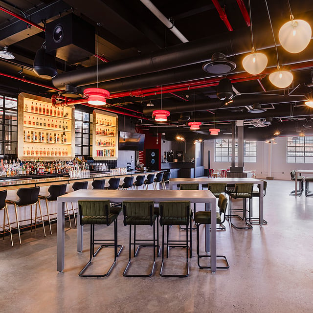 Jaywalker bar interior at New York Distilling Company