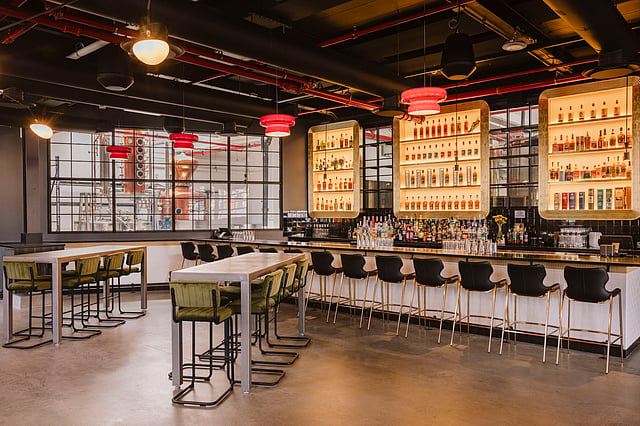 Jaywalker bar with New York Distilling Company stills