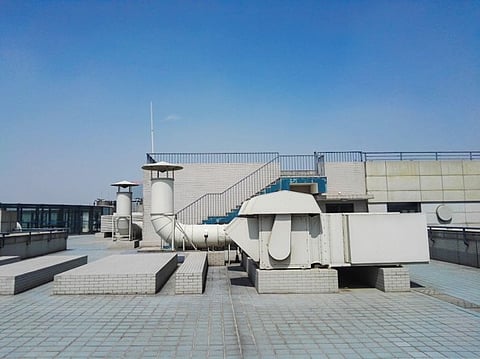 Rooftop ventilation system.
