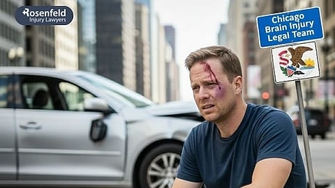 Man injured after a car accident.