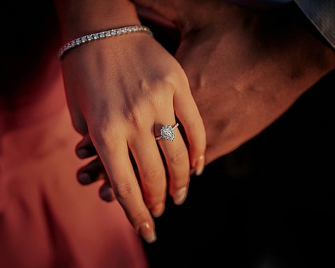 Engagement ring.