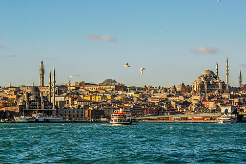 Istanbul skyline.