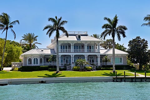 Waterfront house.