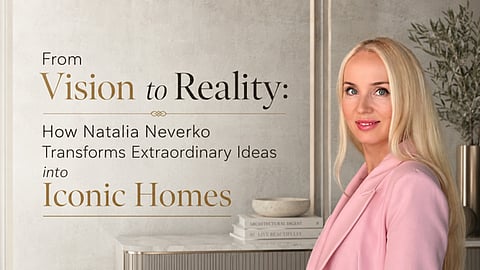 Natalia Neverko banner with "From Vision to Reality" text.