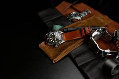 Watches and leather straps.