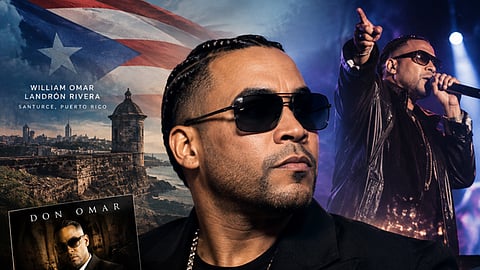 Montage of Reggaeton artist Don Omar.