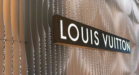 Louis Vuitton sign.   