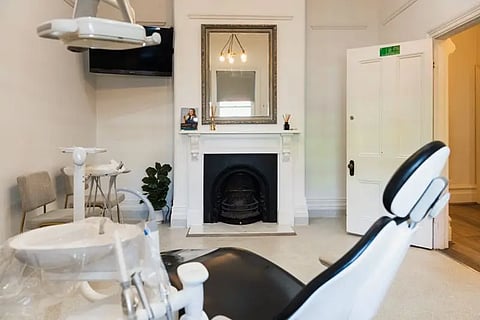 Dental office interior.