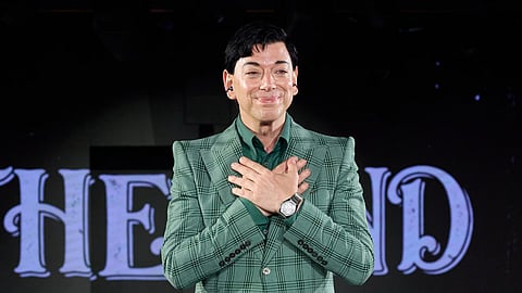 Designer Malan Breton photographed at his NYFW2027 show at Sony Hall in New York