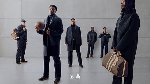 Key visual for the Louis Vuitton and Real Madrid 2026-2027 collection