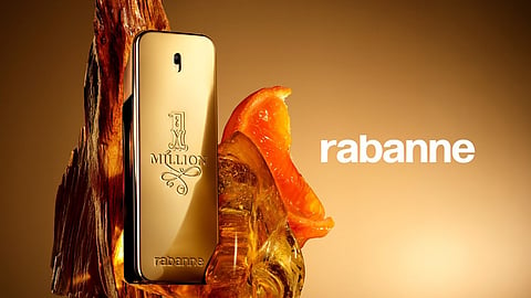 Rabanne 1 Million cologne bottle.