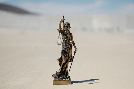 Lady Justice statue.