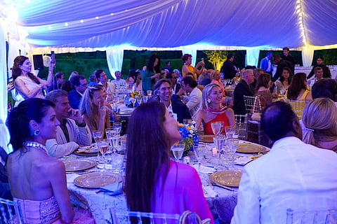 AUGUST 13: Atmosphere at Diabetes Research Institute Foundation Hamptons Garden Gala on August 13, 2023. (Photo by Sean Zanni/PMC/PMC) *** Local Caption *** Atmosphere