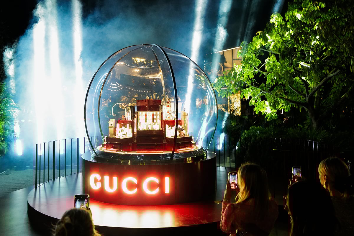 Gucci's Festive Snow Globe Installation Dazzles Miami's Holiday Season