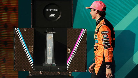 Victory in Miami: Piastri Wins with Louis Vuitton Trophy Trunk