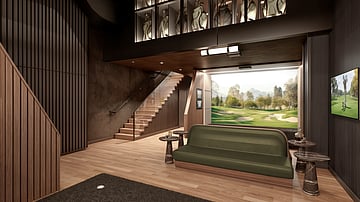 Image showcasing Luxury Indoor Golf: The Tips Golf Transforms Miami's Brickell Scene