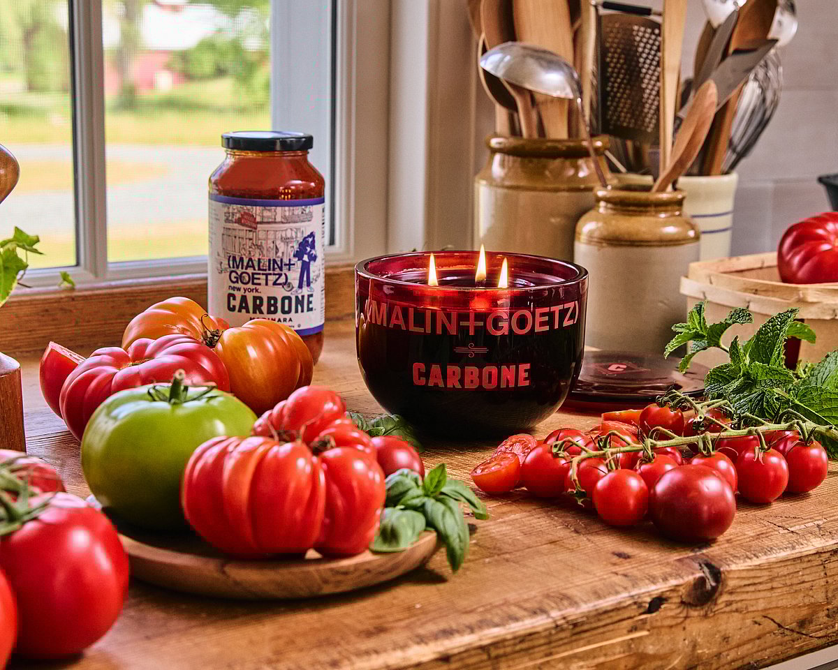 Tomato Supercandle: MALIN+GOETZ x Carbone's Limited-Edition Launch