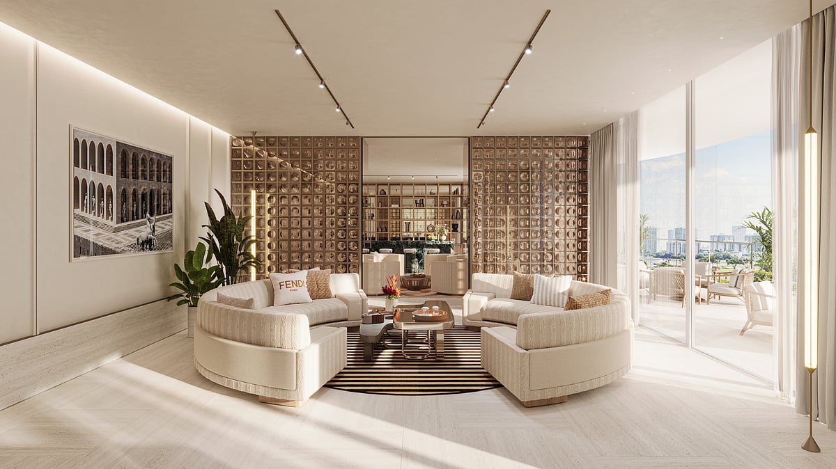 FENDI Casa Unveils Luxury Interiors: Avenia Aventura's Amenity Spaces