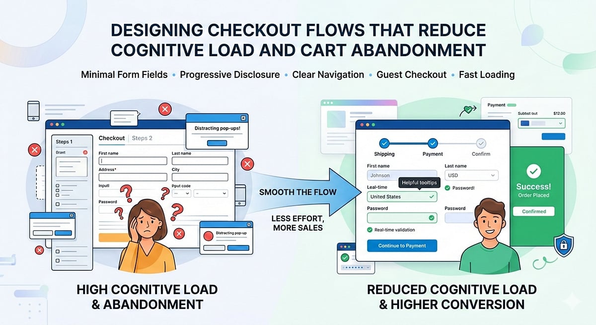 Optimize Ecommerce Checkout to Reduce Cognitive Load and Abandonment
