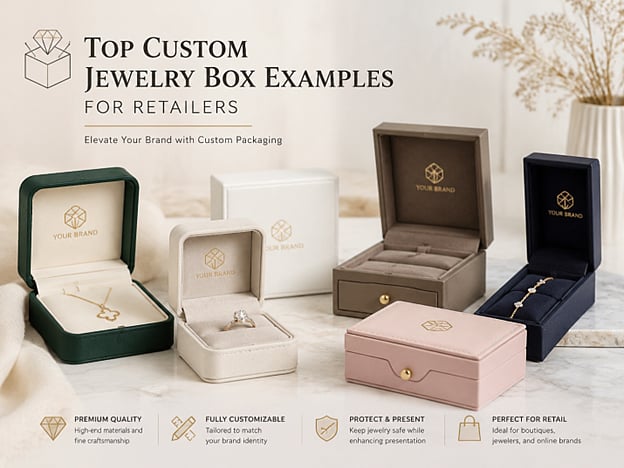 Top Custom Jewelry Box Examples for Retailers: Boost Brand Value and Sales