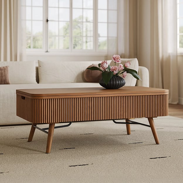 HERNEST Magnus Lift-Top Coffee Table With Hidden Storage