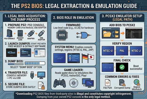 PS2 BIOS Download: Legal Guide for PCSX2 Emulation