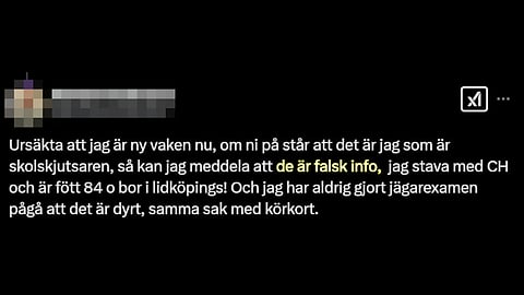 Han hängdes felaktigt ut som skolskjutare – berättar